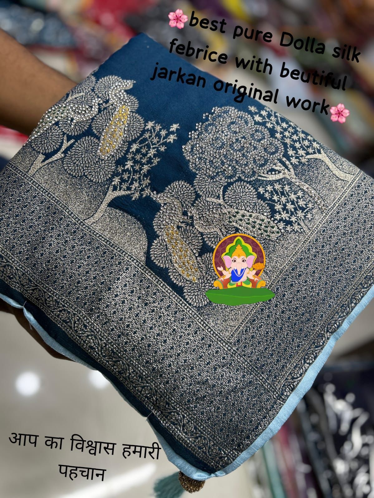 Pure Dola Viscose Meenakari Zecard Weaving