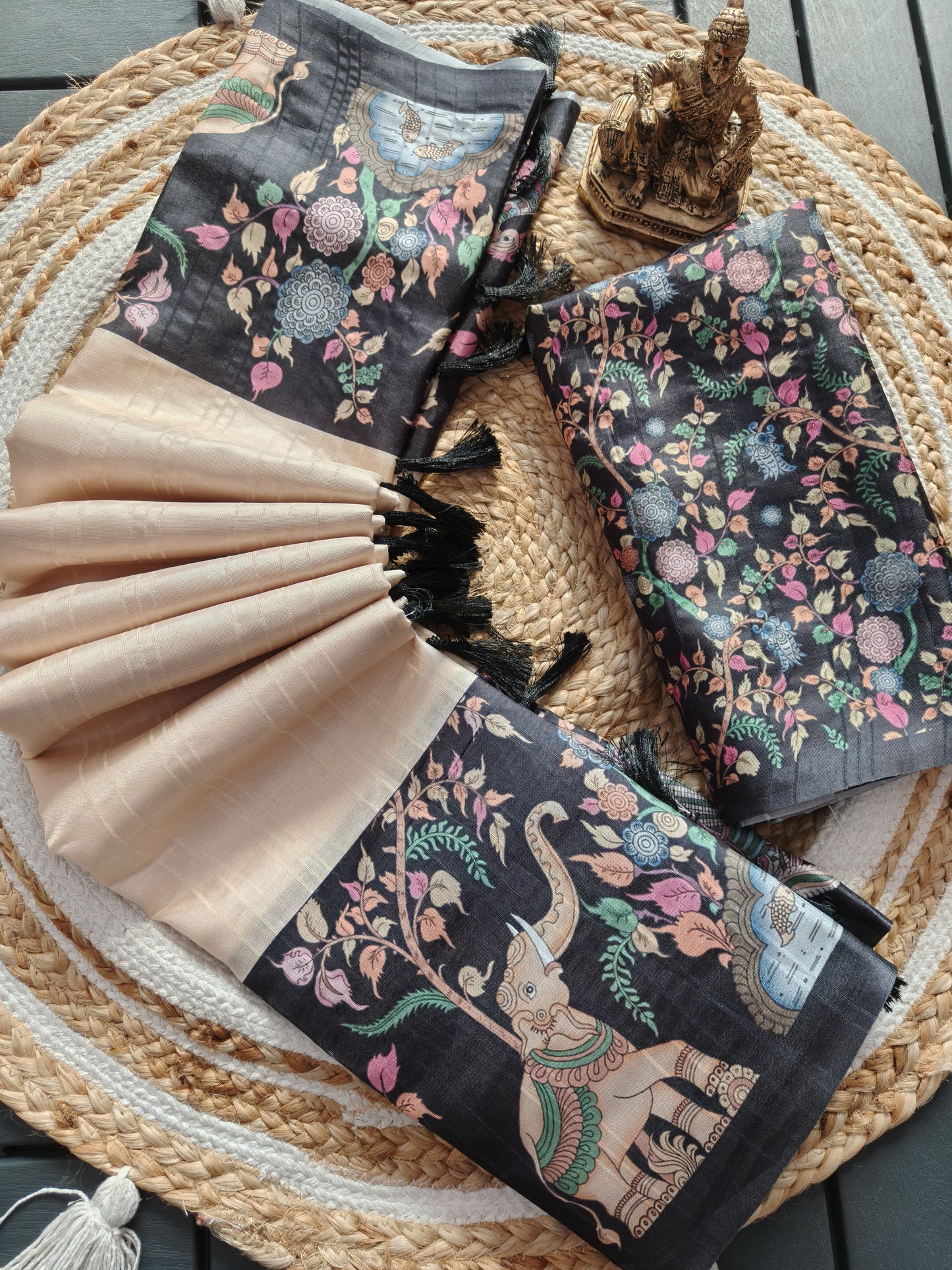 Handloom Tussar Silk Saree