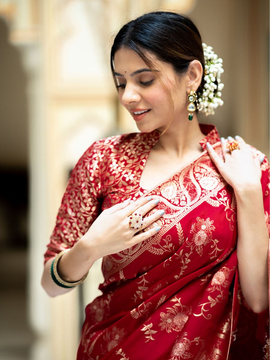 Banarasi soft silk saree