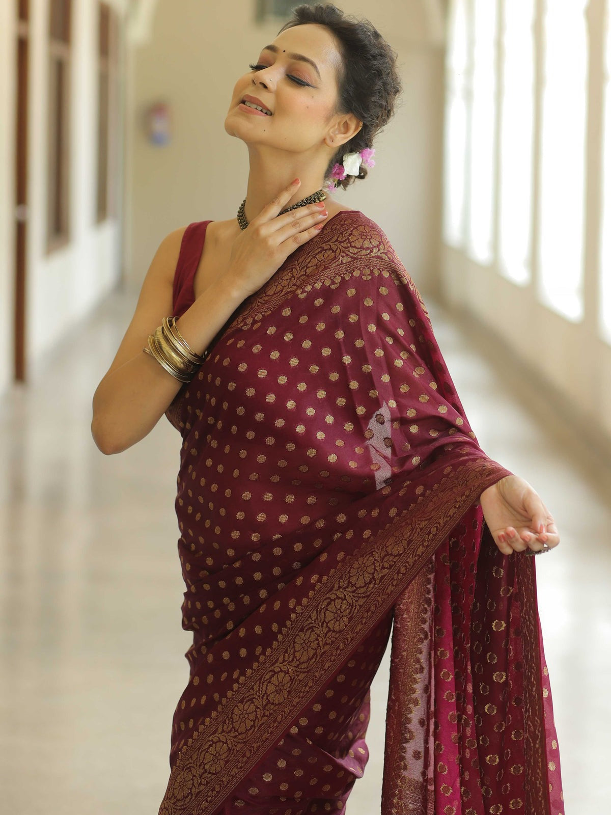 Banarasi soft silk saree