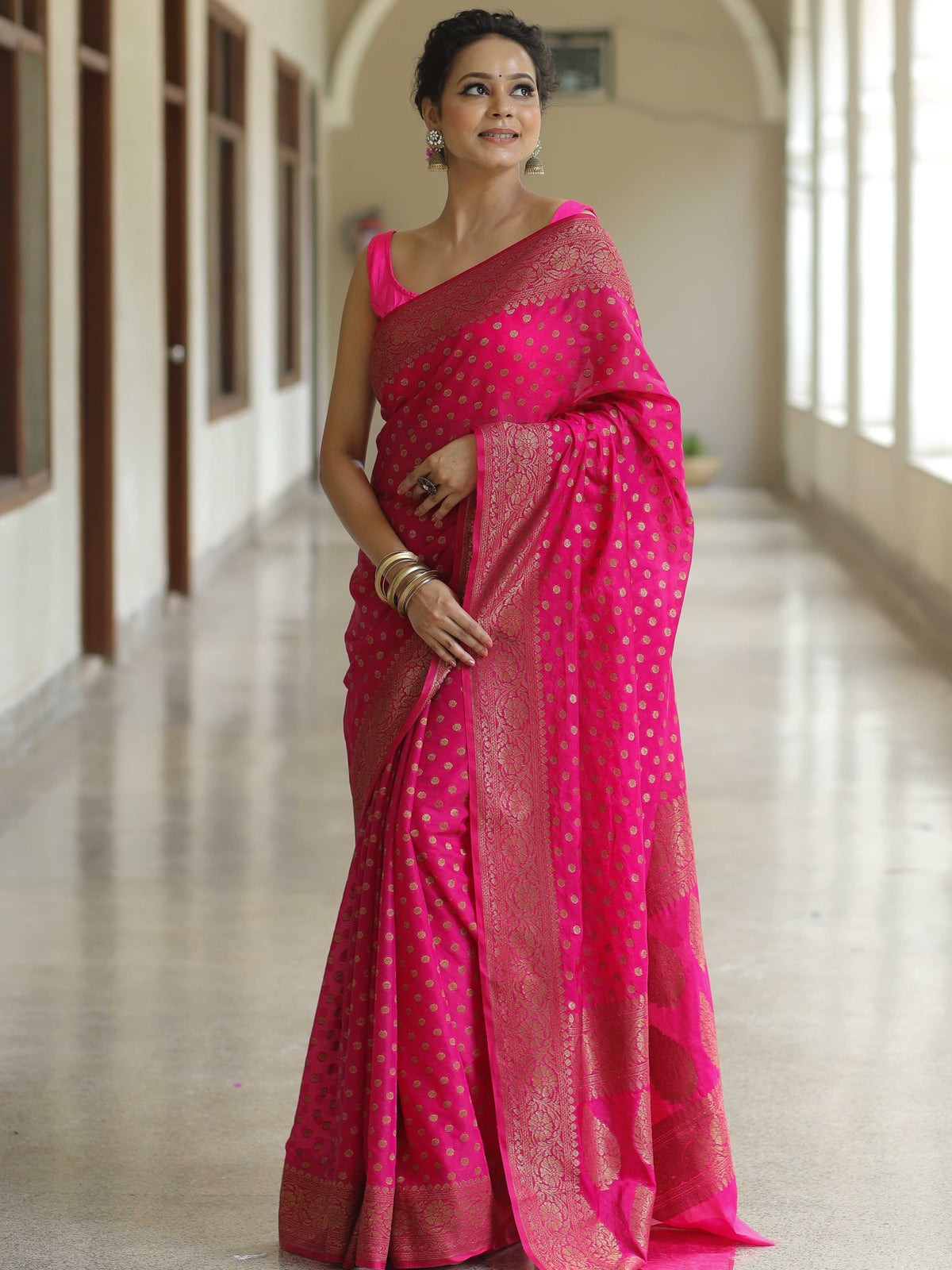 Banarasi soft silk saree
