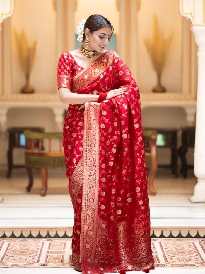 Banarasi soft silk saree