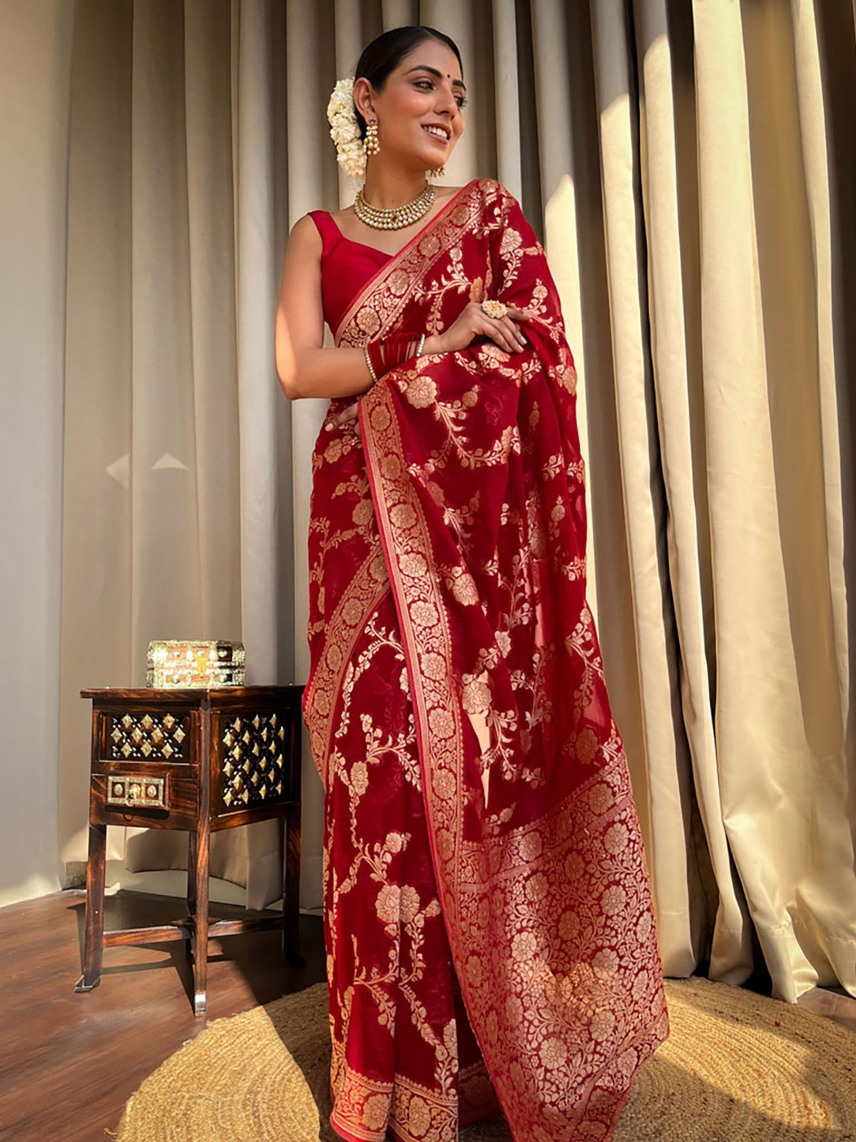 Banarasi soft silk saree