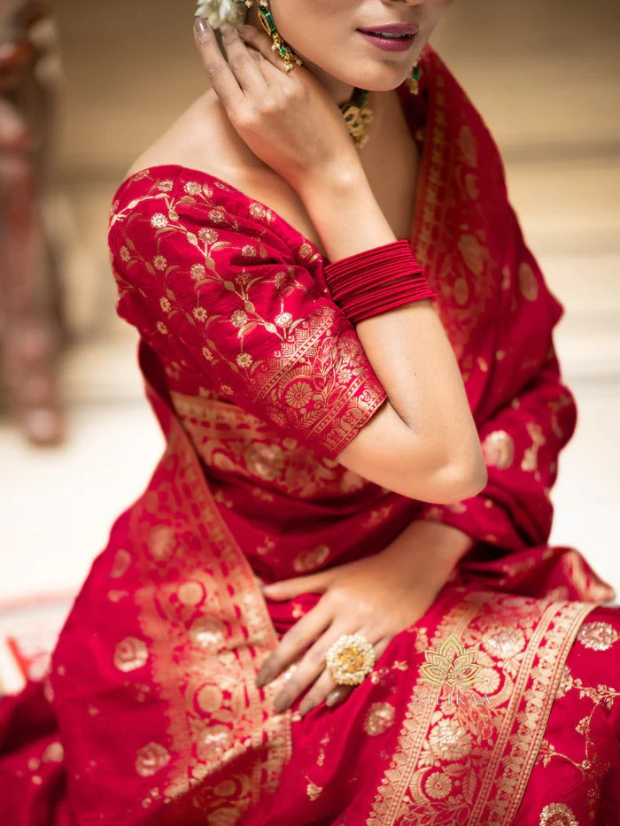 Banarasi soft silk saree