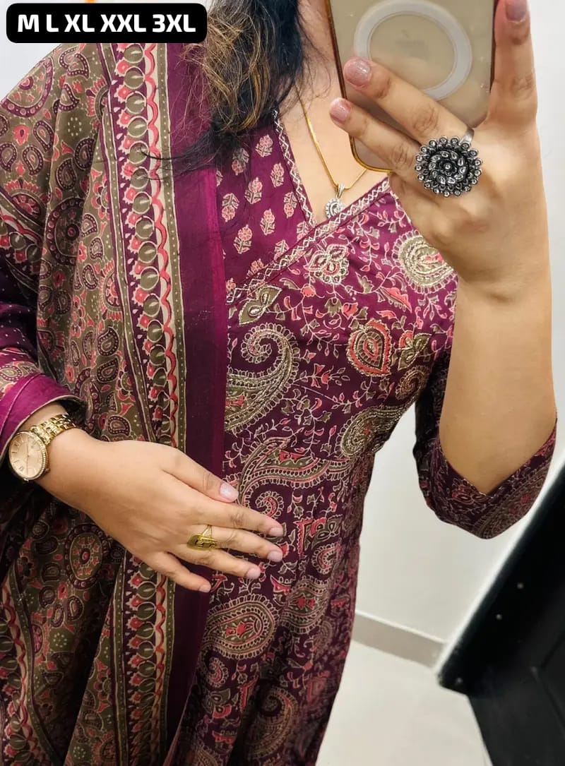 Anarkali Cotton Print