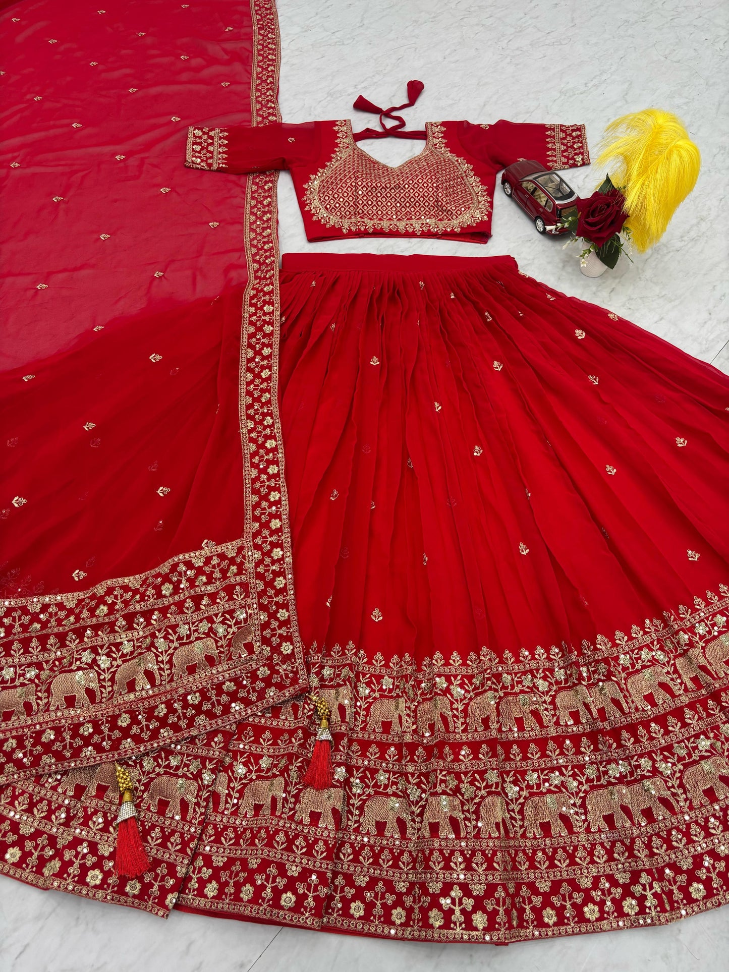 Fox Georgette lehenga