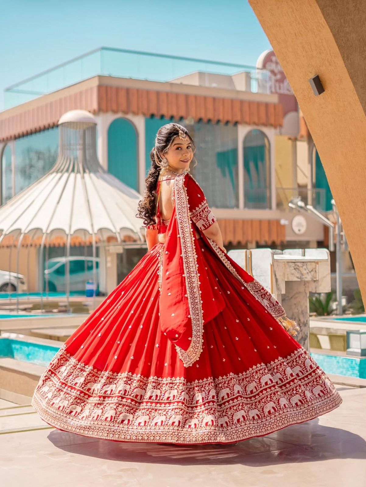 Fox Georgette lehenga