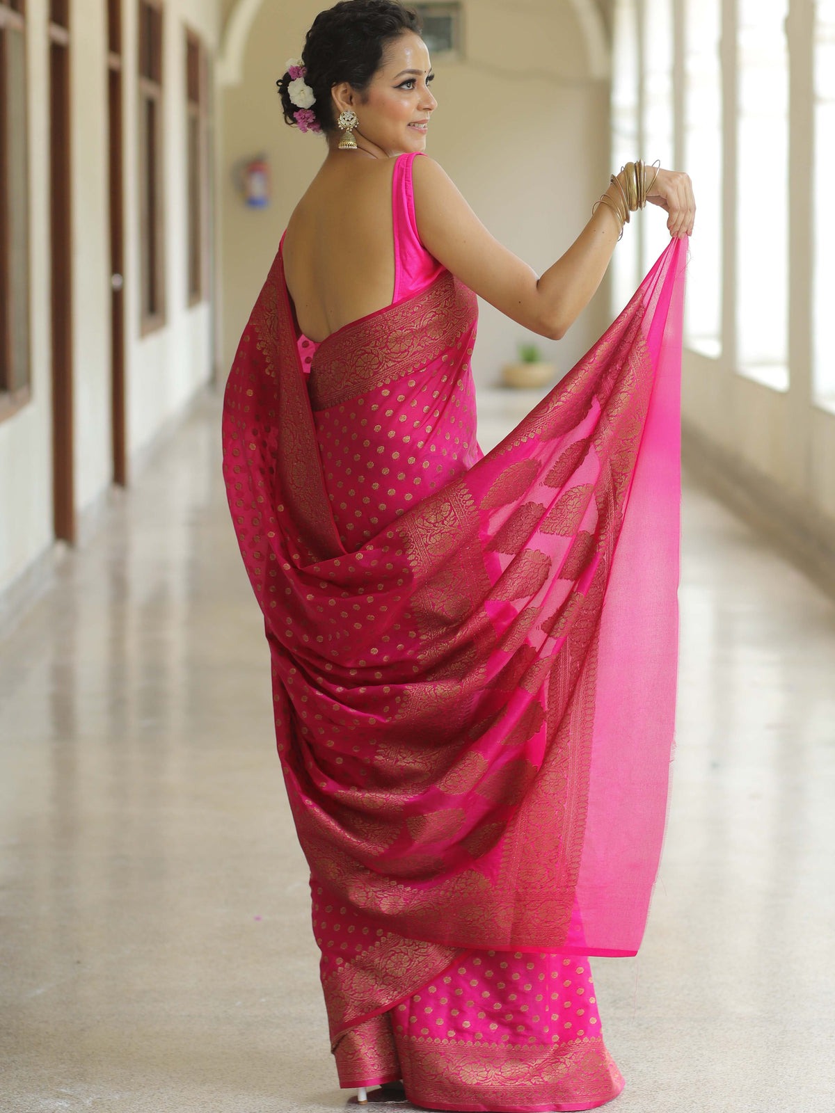 Banarasi soft silk saree
