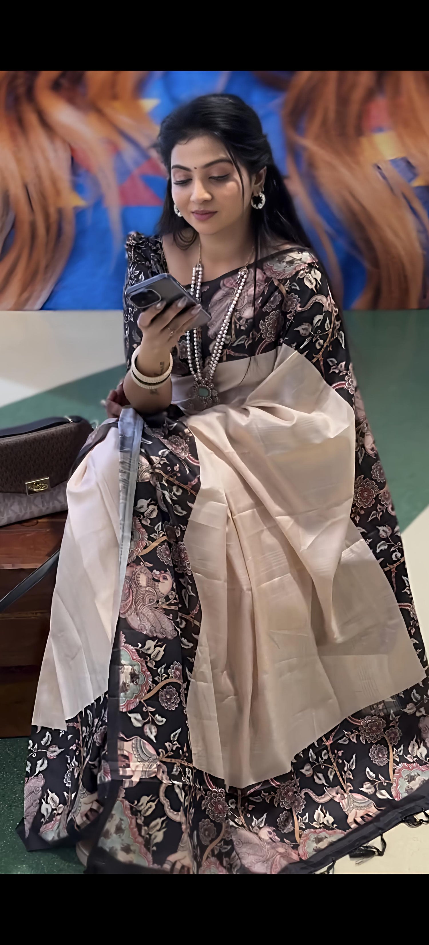 Handloom Tussar Silk  Saree