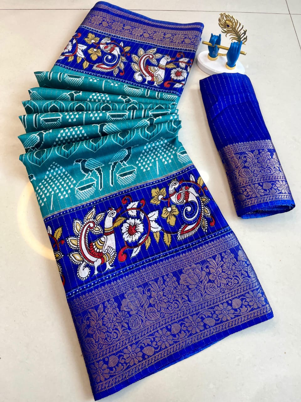 Pure Dola Silk Reco Zari Saree