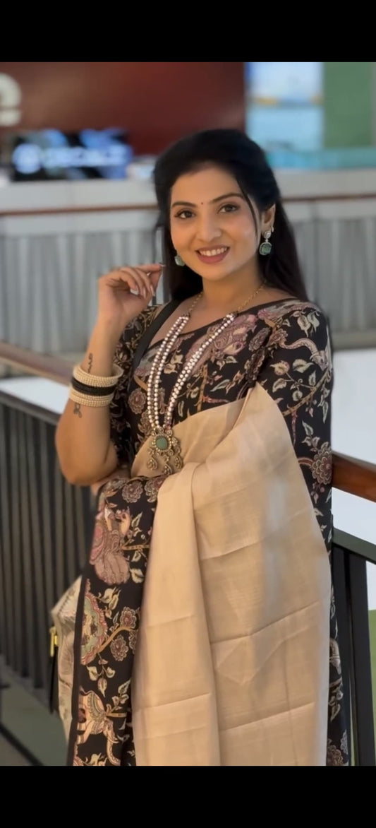 Handloom Tussar Silk Saree