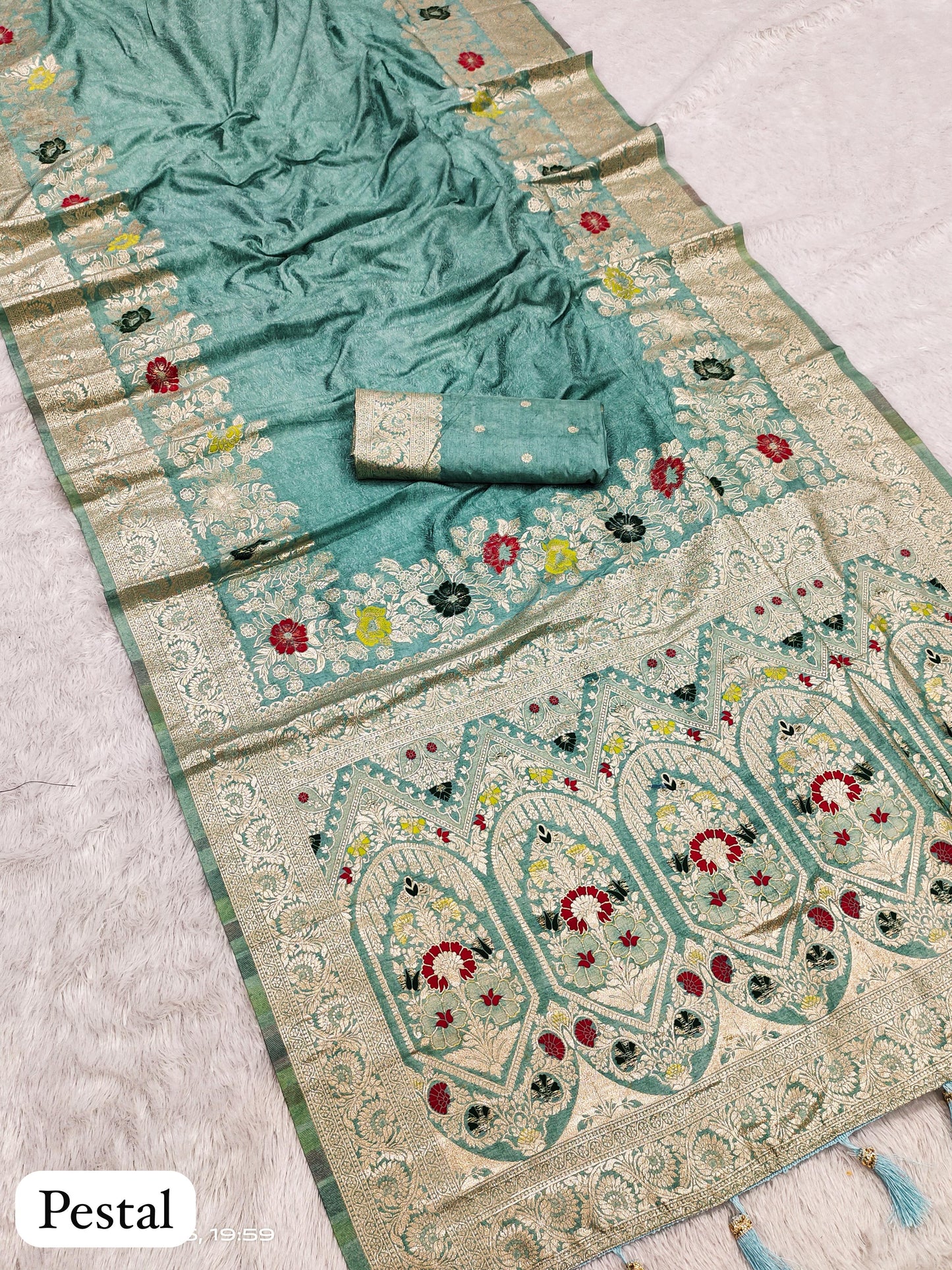 Soft Dolla silk Gala saree