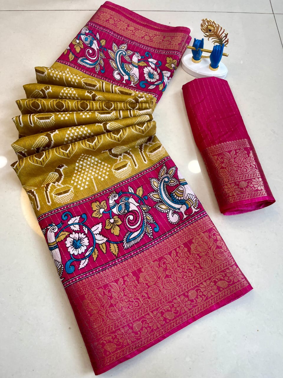 Pure Dola Silk Reco Zari Saree