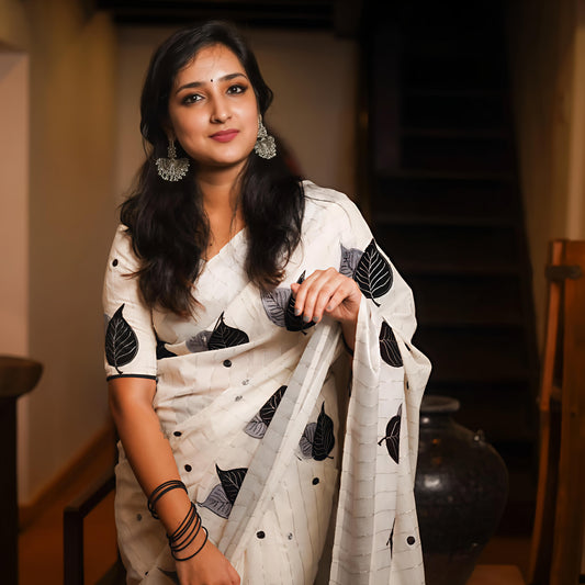 Heavy Lilen Saree