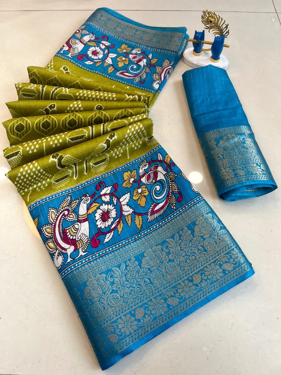Pure Dola Silk Reco Zari Saree