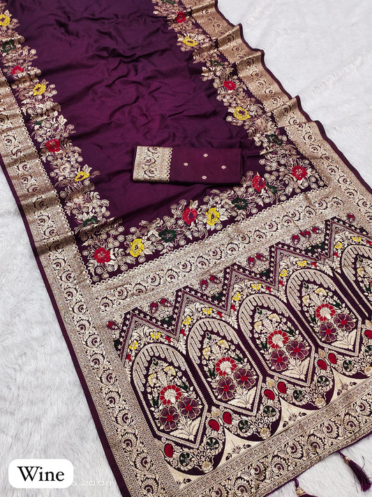 Soft Dolla silk Gala saree