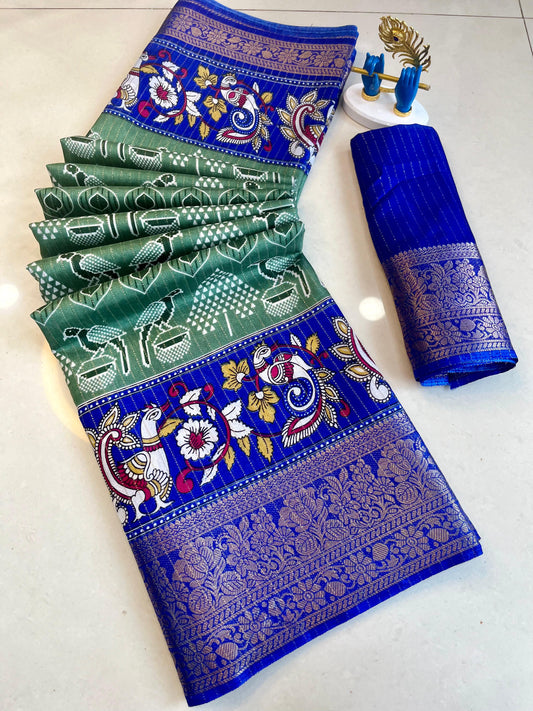 Pure Dola Silk Reco Zari Saree
