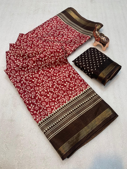 Mal Mal Cotton Saree