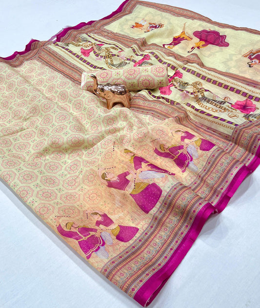 Linen Soft Saree