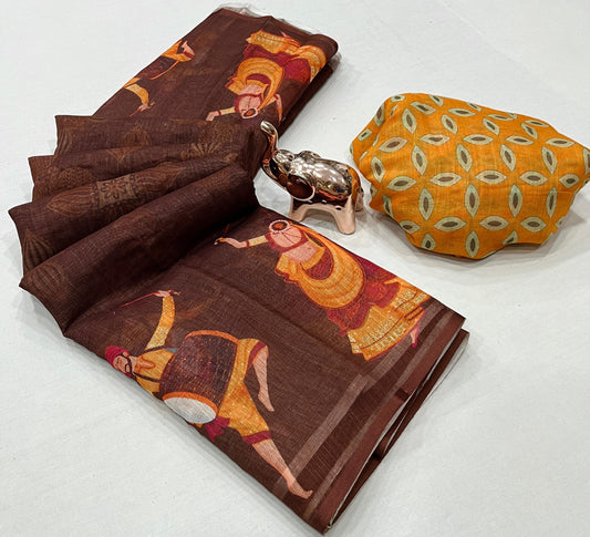 Linen Soft Saree