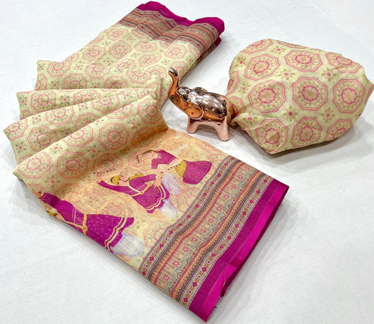 Linen Soft Saree