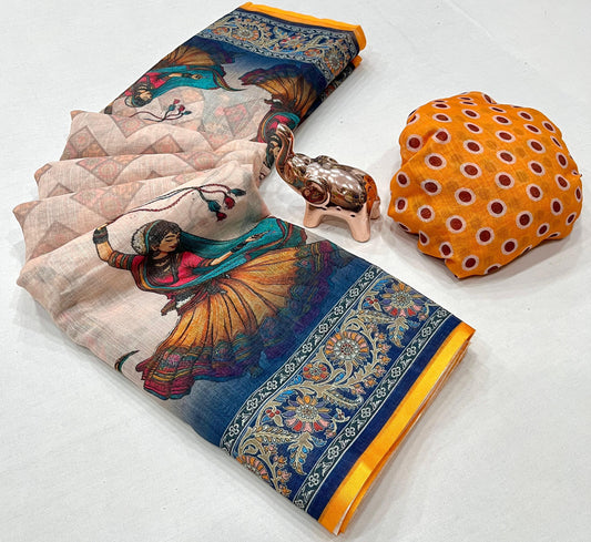 Linen Soft Saree