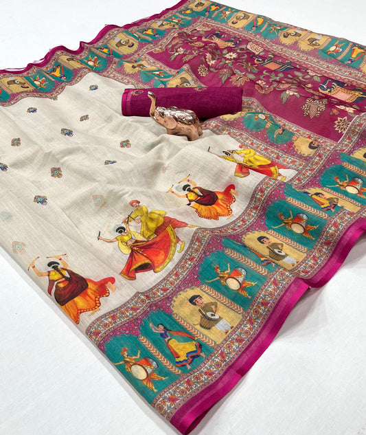 Linen Soft Saree