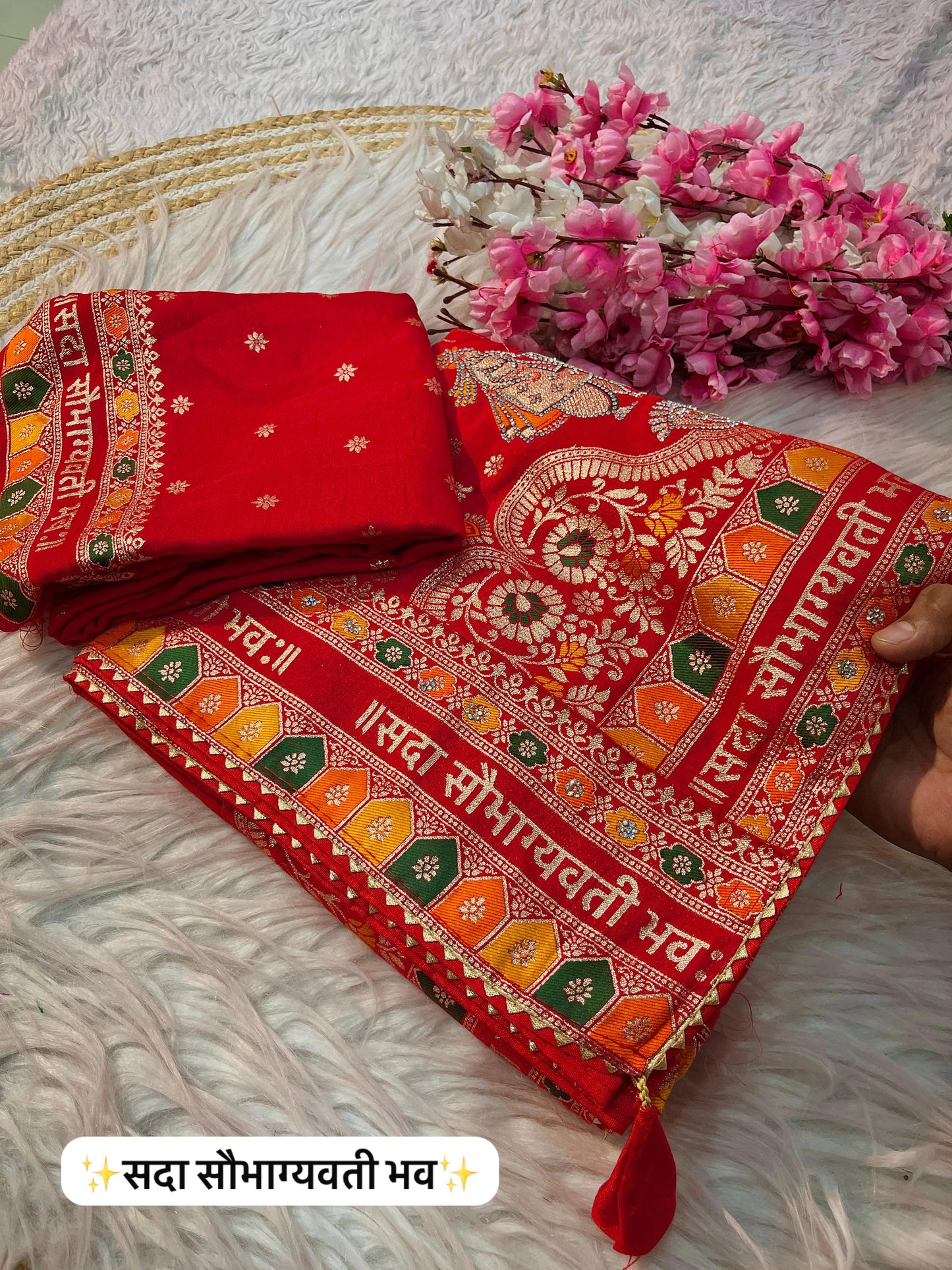 Saubhagyavati Bhava Dola silk