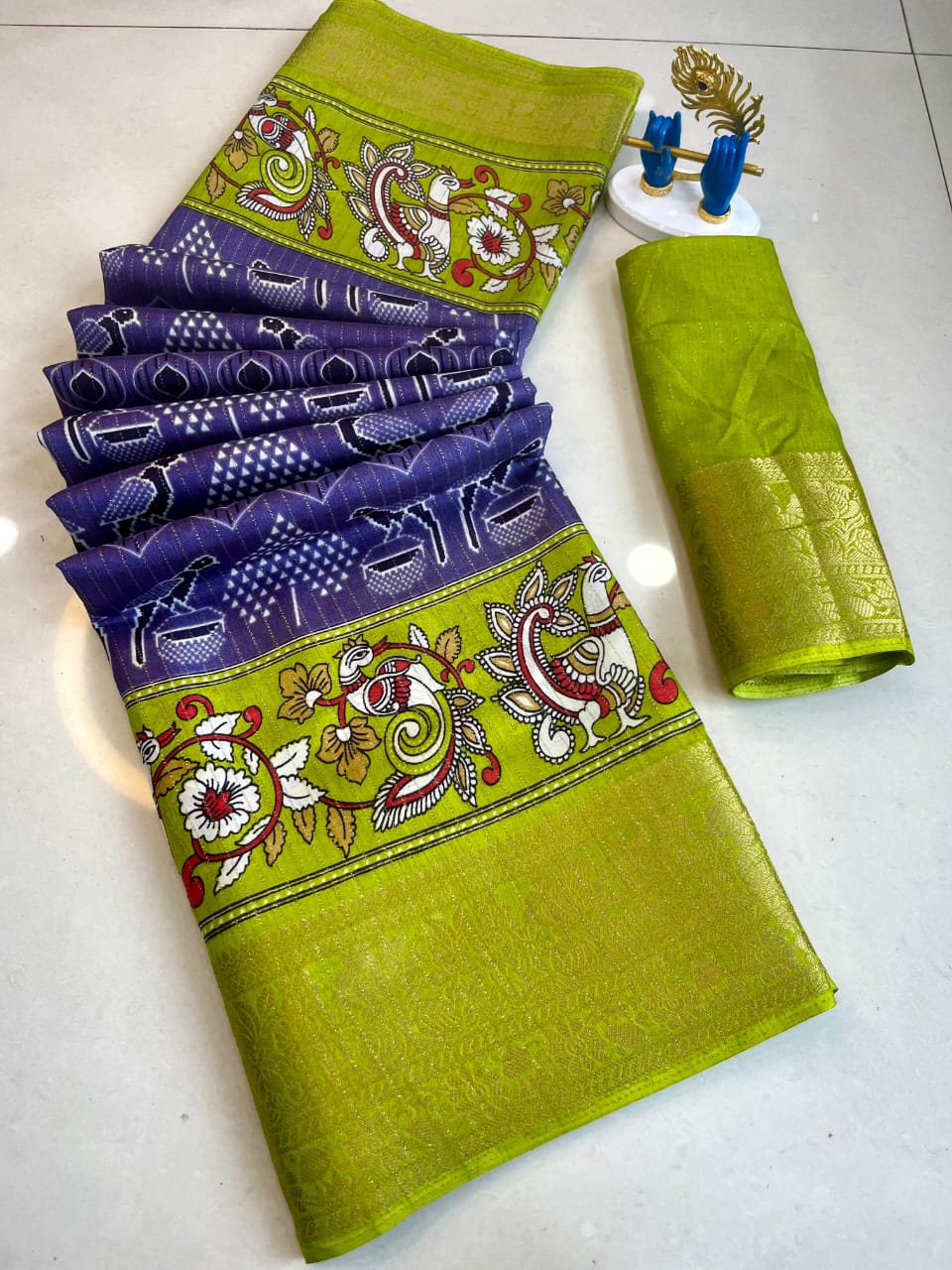 Pure Dola Silk Reco Zari Saree