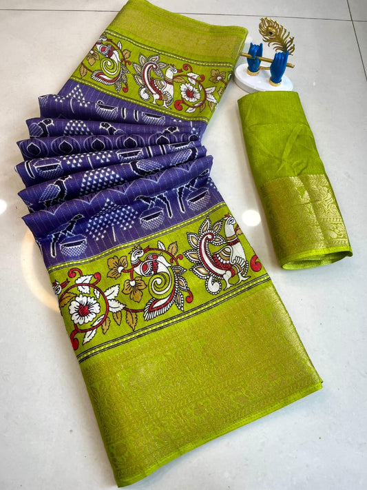 Pure Dola Silk Reco Zari Saree