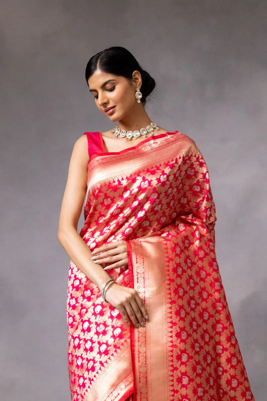 Banarasi soft silk saree