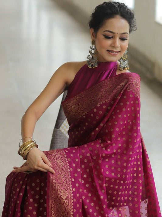 Banarasi soft silk saree