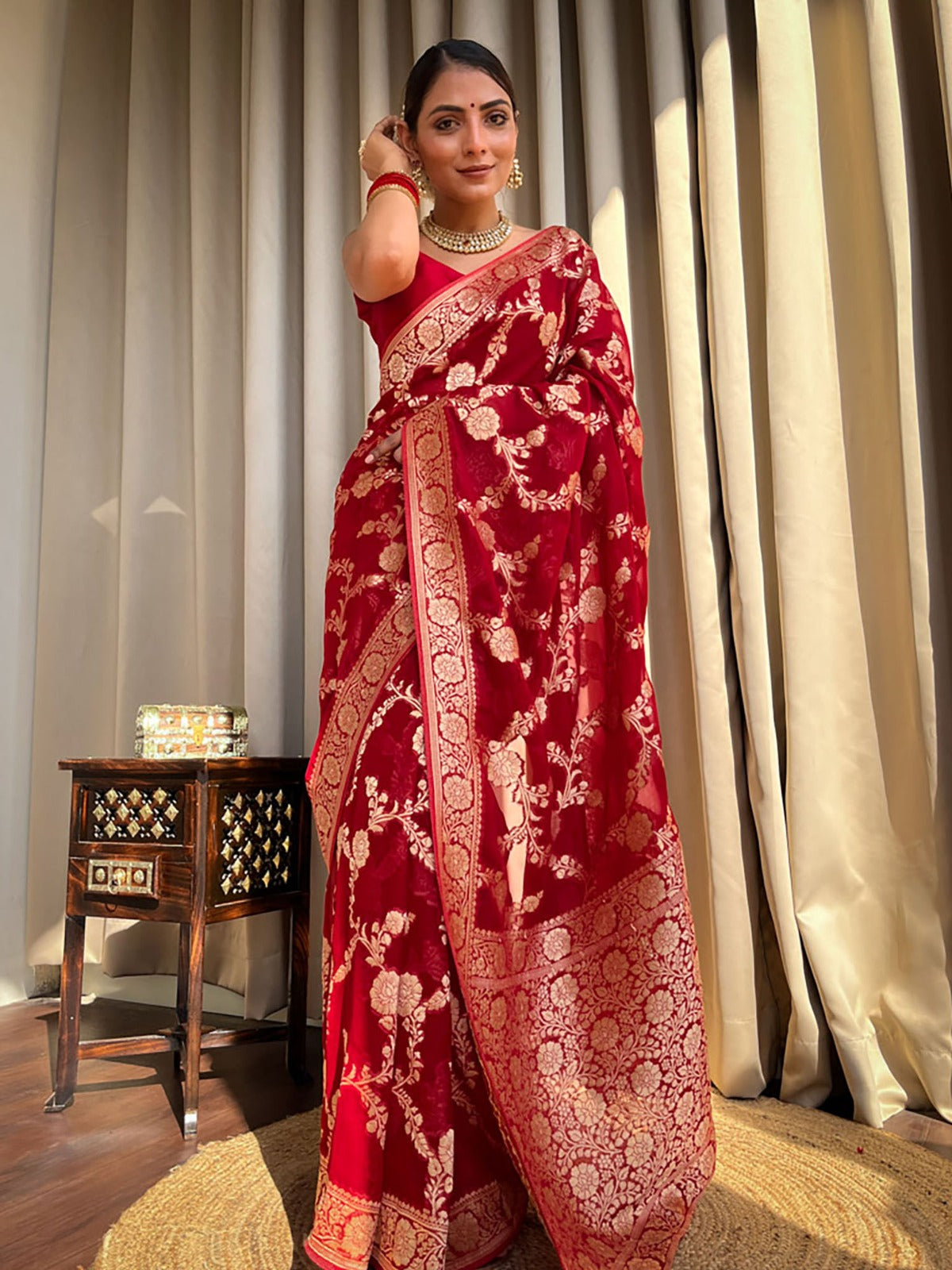 Banarasi soft silk saree
