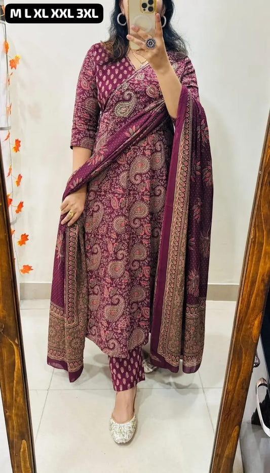 Anarkali Cotton Print