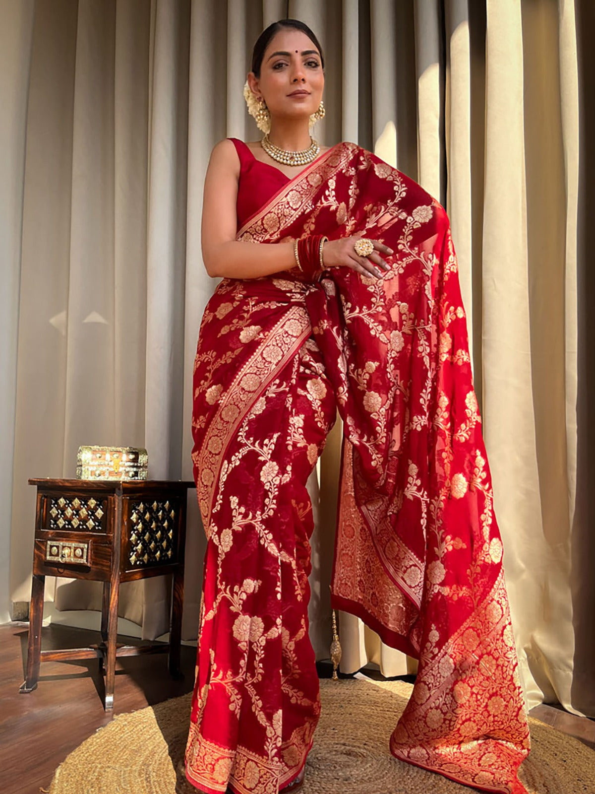 Banarasi soft silk saree
