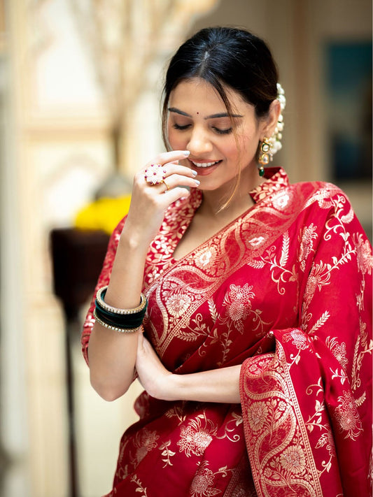 Banarasi soft silk saree