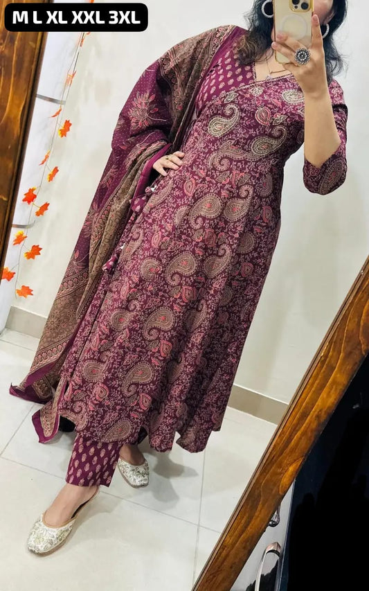 Anarkali Cotton Print
