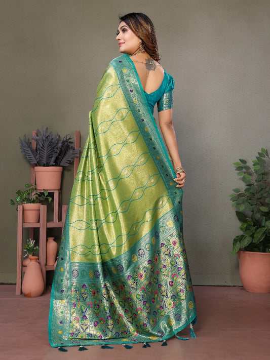 Pure Banarasi tissue silk