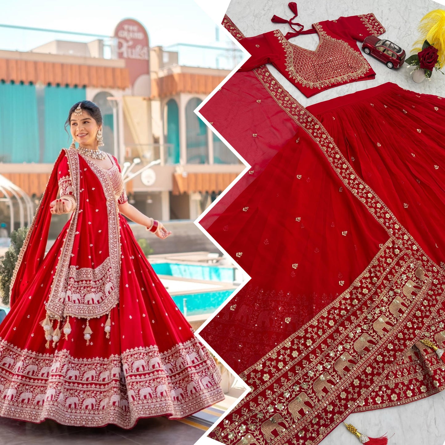 Fox Georgette lehenga