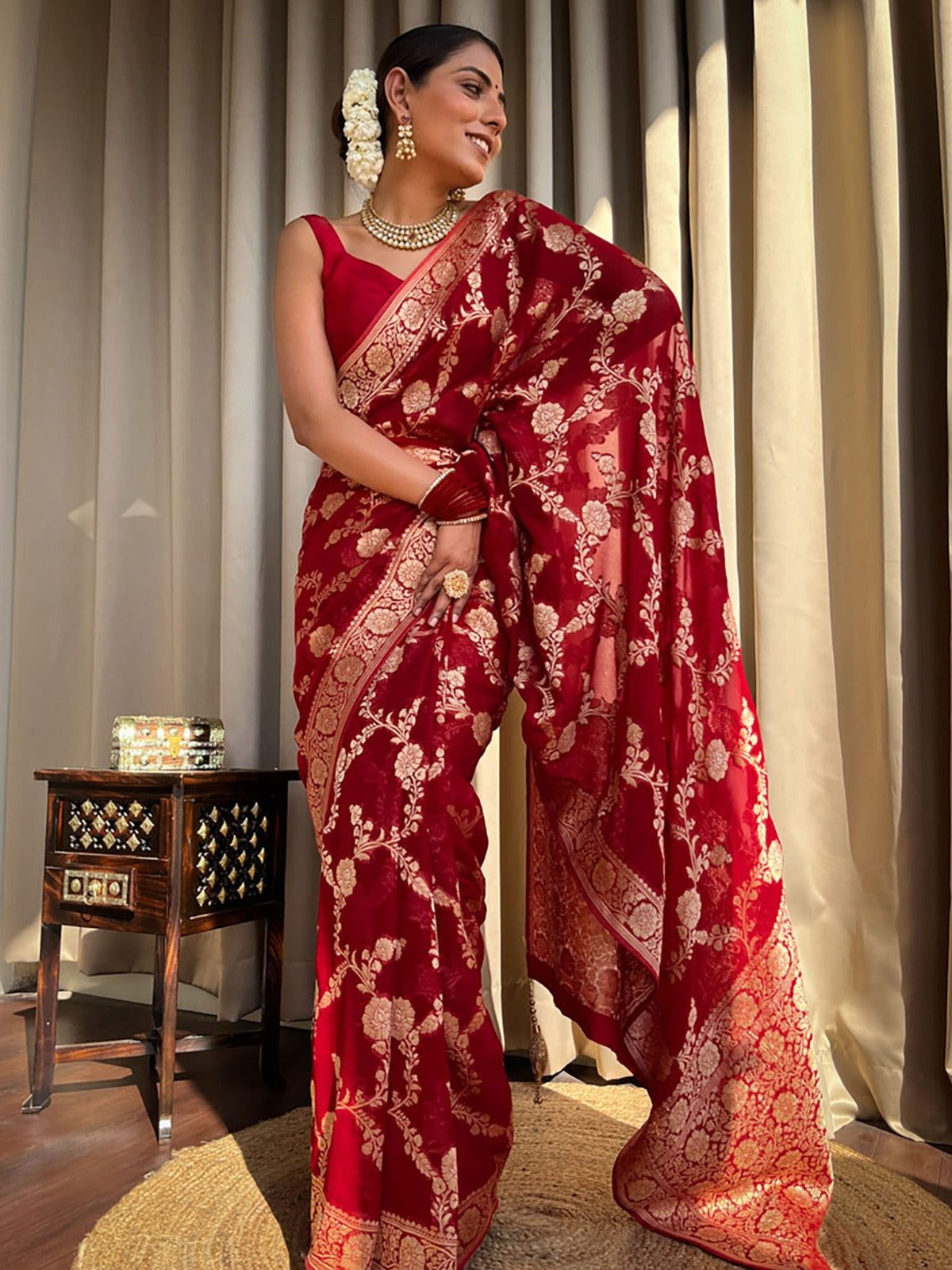 Banarasi soft silk saree