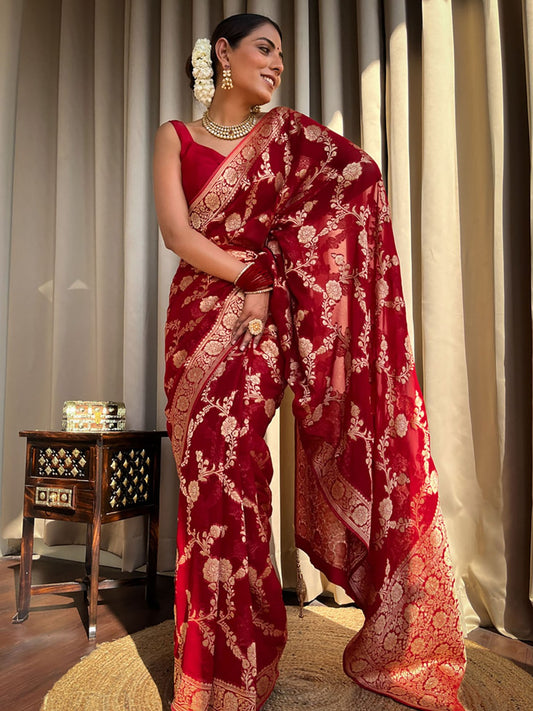 Banarasi soft silk saree