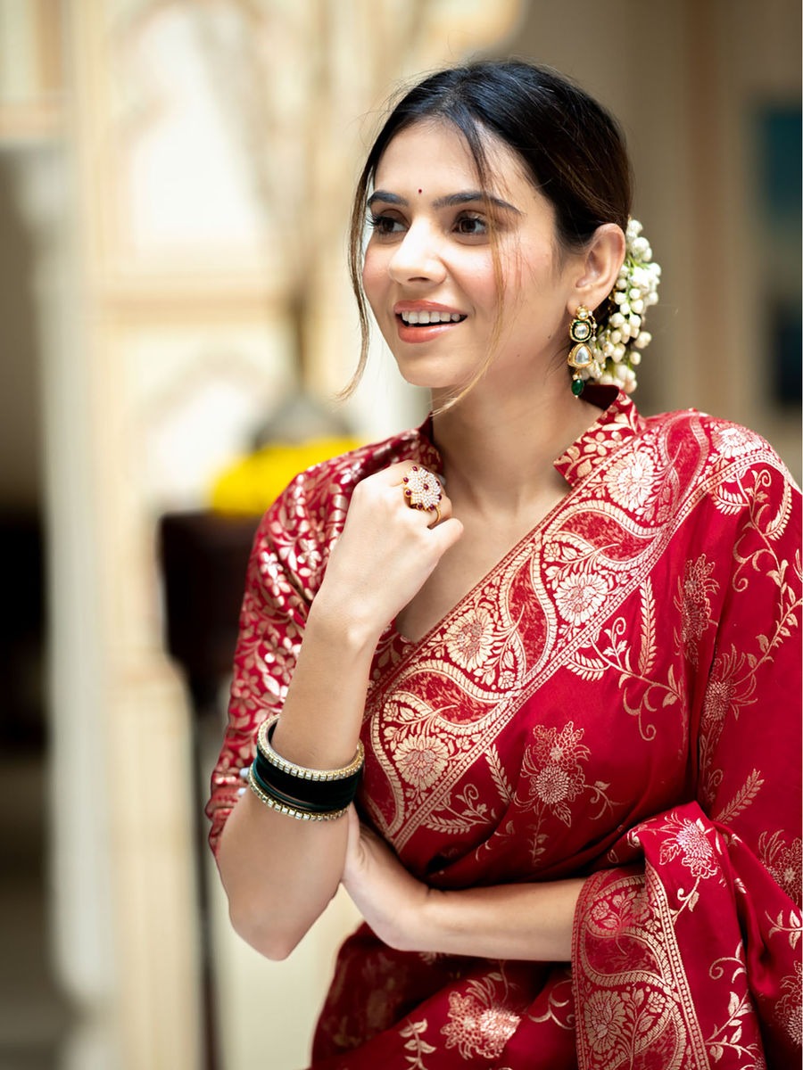 Banarasi soft silk saree