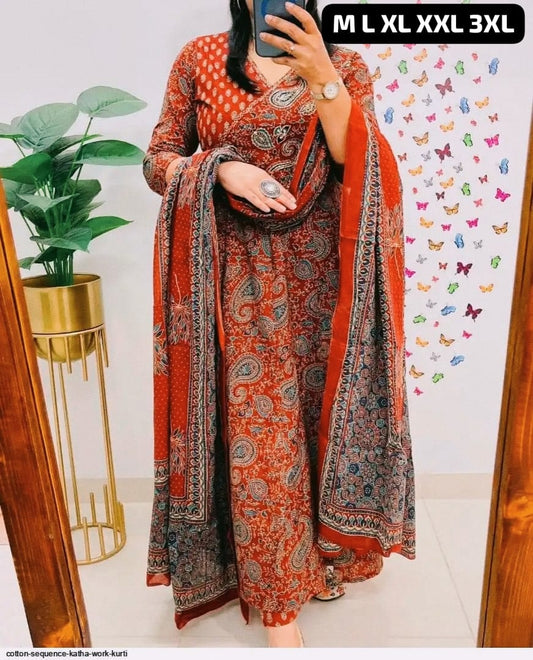Anarkali Cotton Print