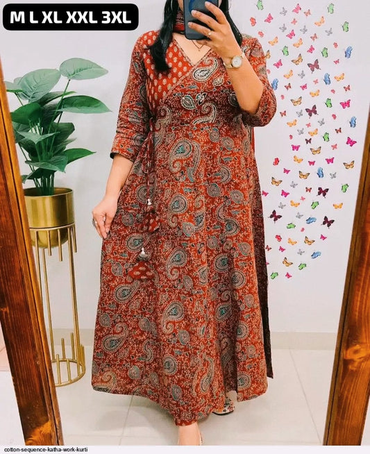Anarkali Cotton Print