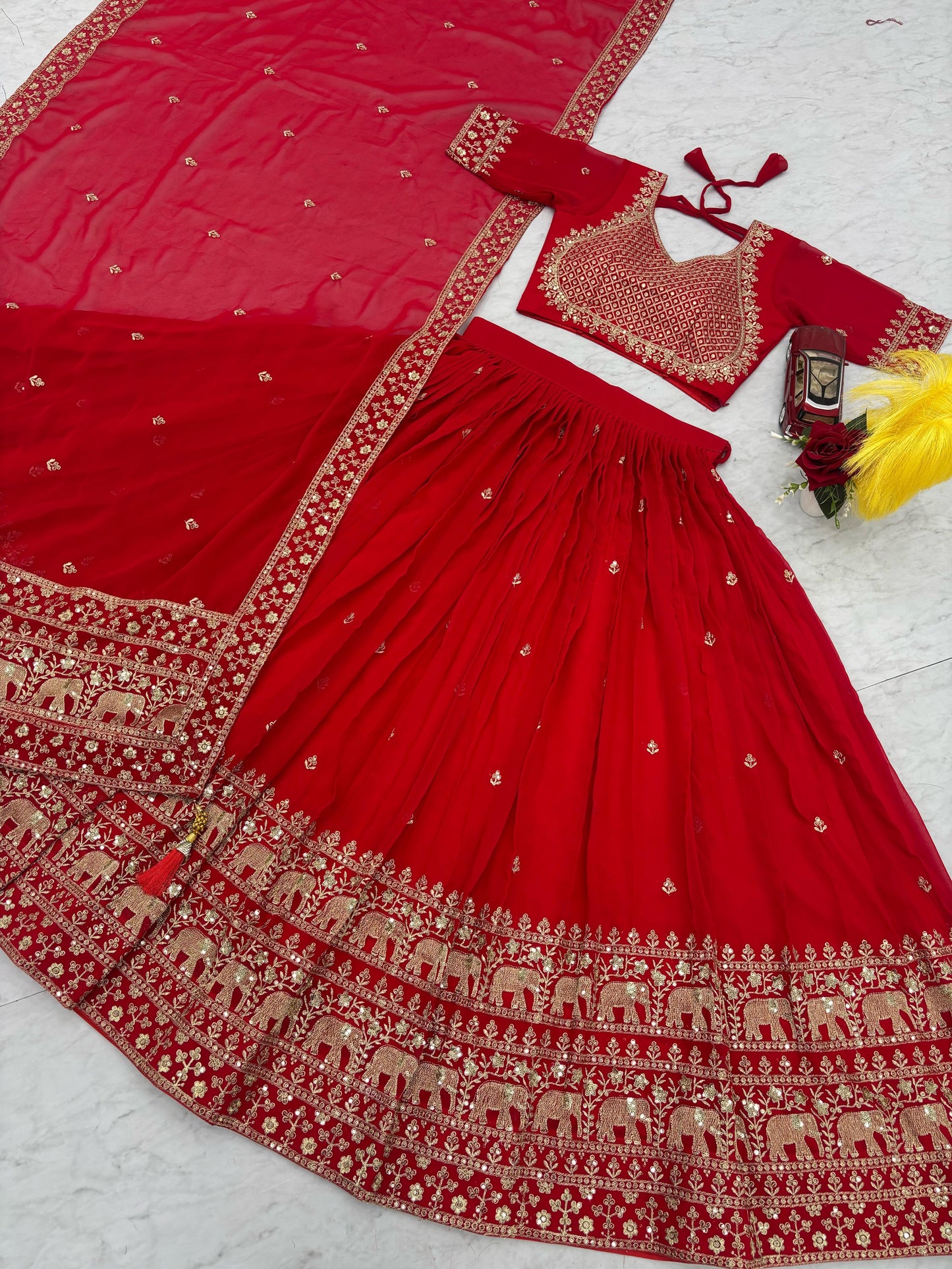 Fox Georgette lehenga