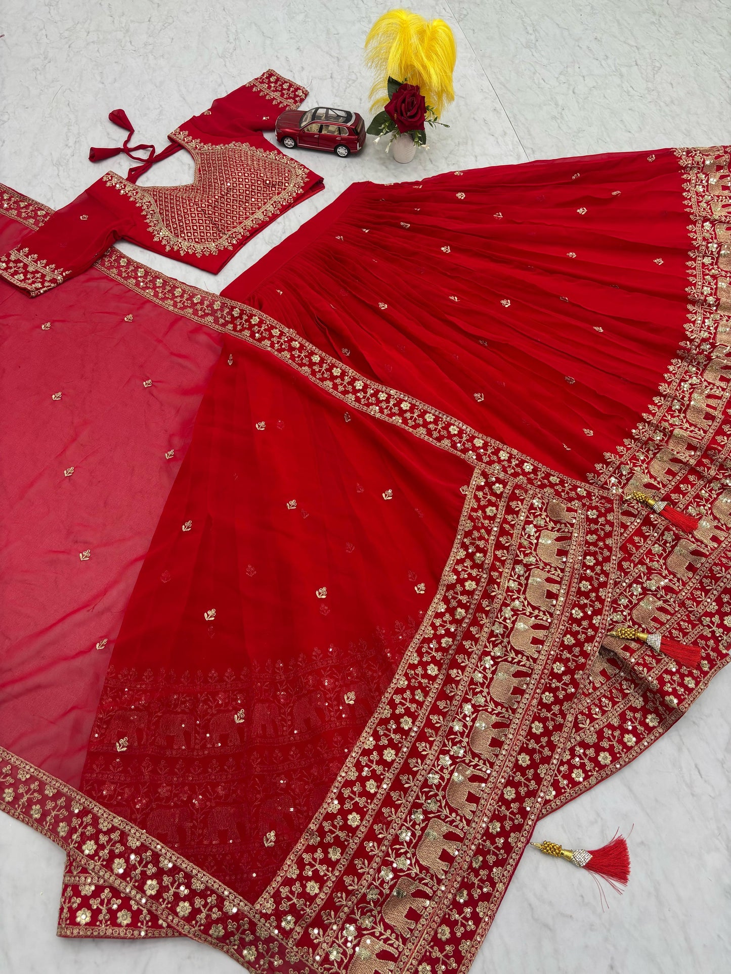 Fox Georgette lehenga
