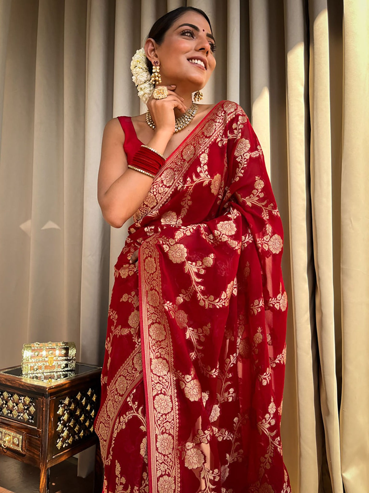 Banarasi soft silk saree