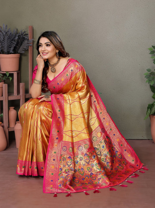 Pure Banarasi Tissue Silk