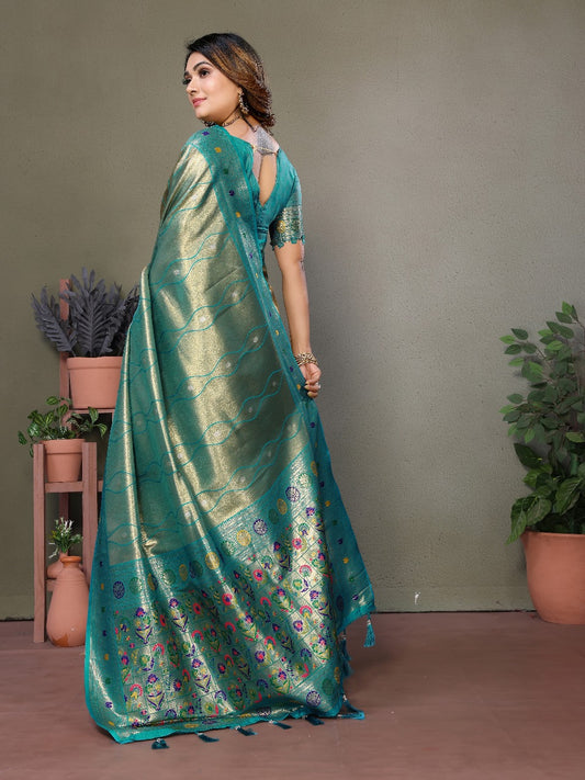 Pure Banarasi Tissue Silk