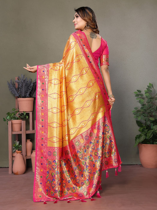 Pure Banarasi Tissue Silk